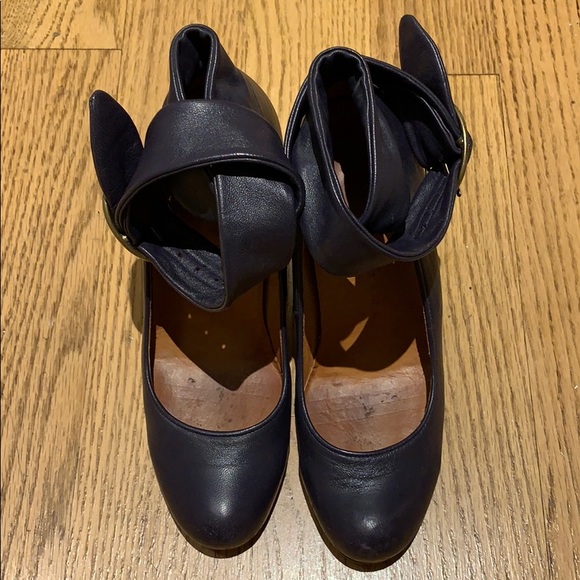 Chie Mihara ankle wrap heels. - Picture 2 of 8